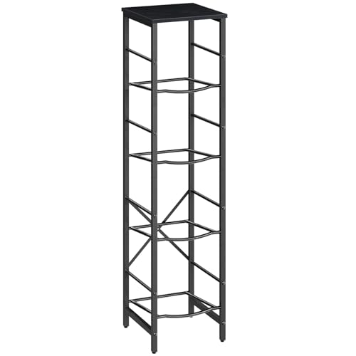 Photo 1 of HOOBRO Water Jug Rack, Water Bottle Holder, 5 Gallon Water Jug Rack, 4-Tier Water Cooler Storage Rack, Water Dispenser Stand, for Kitchen, Living Room, Office, Black BB02ST01