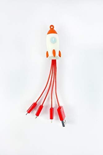 Moji-Power - Rocket Multi Cable - 4 Cables in 1: USB, Type-C, Micro USB ...