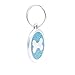 PetTouchID Smart Glitter Pet ID Tag, QR Code, Contactless NFC, GPS Location (Bone Blue)
