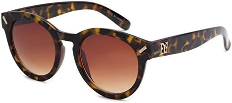 Eason Eyewear Men/Women's Vintage Fashion Inspired Round Tortoise/Brown