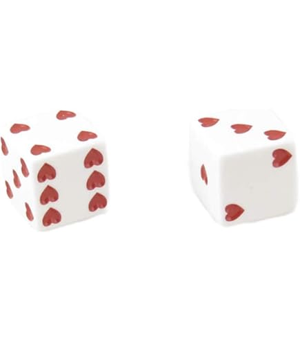 Amazon.com: Koplow Games Red Sweetheart Dice d6 25mm 2ea : Toys