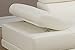 Poundex 2 Pieces Faux Leather Sectional Right Chaise Sofa, Assorted in White