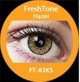 Women Multi-Color Cute Charm and Attractive Fashion Contact Lenses Cosmetic Makeup Eye Shadow Hazel 2 with case by Dream TM