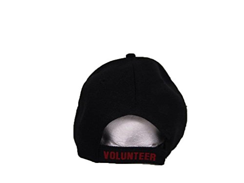 Black Volunteer Firefighter Fire Fighter Dept. Department Baseball Cap Hat