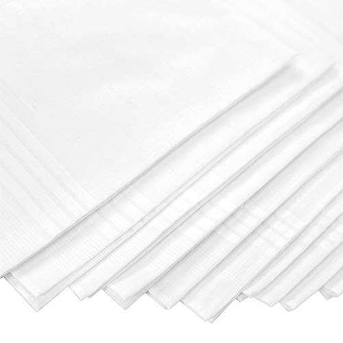 UMO Lorenzo Pocket Square Handkerchiefs for Men + Bulk Pack - Soft Reusable Tissues