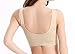 Alupper Padded Seamless High Impact Support for Yoga Gym Workout Fitness-Sports Bras (S, Beige+White+Black)