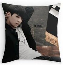 JSYOUDF The custom Pure cotton printing Jungkook BTS Pillow Cases . 18"x18 " pillowcase.(one sides)