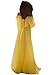 YMING Mother Me Chiffon Maxi Grow Empire Waist Chiffon Dress Mom,Yellow,S