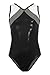 k-Bee Leotards Girl's Apex White/Gunmetal/Black Leotard