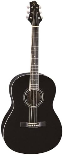 Greg Bennett Design Gold rush ST91 BLK 39-Inch Folk Acoustic Guitar, Black