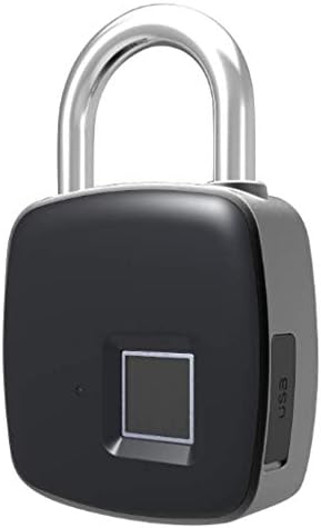Fingerprint Padlock Keyless Metal Lock, Anti-Theft, Waterproof IP65, One Touch Access, Smart Lock for Luggage, Gym Security, Backpack, Cabinet, Toolbox, School Locker, Multi Access Employee