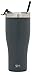 Simple Modern Tumbler with Clear Flip Lid and Straw | Reusable Insulated Water Bottle Stainless Steel Travel Mug | Slim Cruiser Collection | 32oz, Graphite