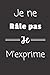 Je ne râle pas Je m'exprime: Carnet de notes | 124 pages lignées | format 15,24 x 22,89 cm | Messa by Fanny De Paris