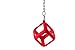 Antsy Labs Prism™ for The Original Fidget Cube™, Portable Accessory with Spring Lanyard and Secure Fit, Wrapper to Customize Stress Relief Toys, Red