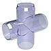 FORMUFIT F114CRX-UV Cross PVC Fitting, Furniture Grade, 1-1/4