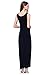 HIKA Women's Fashion Sleeveless Casual Long Maxi Tank Dress Small Black