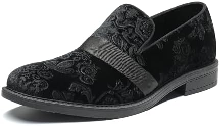 Santimon Velvet Tuxedo Lion Head Loafers Driving Shoes Smoking Slippers size 12 Amazon.com | Santimon Men main image 4
