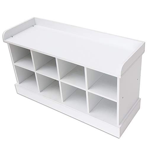 image for love furniture 8 Cubbies Shoe Entryway Bench Storage with Fireproof Cu