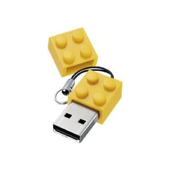 D-CLICK TM High Quality 4GB/8GB/16GB/32GB/64GB/Blocks Shape USB High speed Flash Memory Stick Pen Drive Disk (32GB, Yellow)