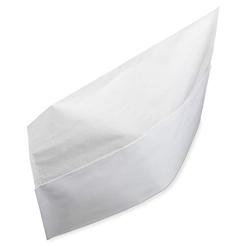 [50 Pack] White Paper Chef Hat - Disposable Soda Jerk Cap for Food Server, Retro Diner Theme, Baking and Party Favors, For Kids and Adults - Thumbnail 6
