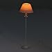9-12V Shell Shade Miniature Floor Lamp Light for 1:12 Dollhouse Miniature by Generic