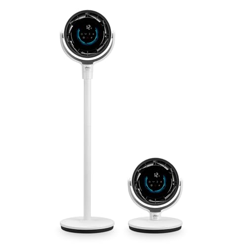 Kodiak SilentAirMotion 3D‑Luftzirkulator, Brushless‑Motor, 24W, Vortex‑Motion‑System, 12 Geschwindigkeiten, 3 Modi, 3D‑Oszillation, LCD‑Touchscreen, Verstellbar, Fernbedienung