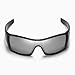 Walleva Titanium Mirror Coated Polarized Replacement Lenses for Oakley Batwolf (OO9101 Series) Sunglasses