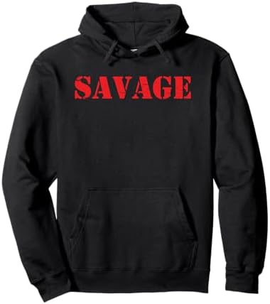 Amazon.com: Savage Hoodie | Black & Gold Savage Hooded Sweatshirt