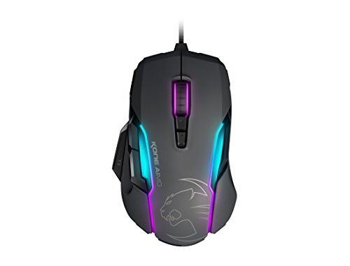 ROCCAT KONE AIMO - RGBA Smart Customization Gaming Mouse, Gray