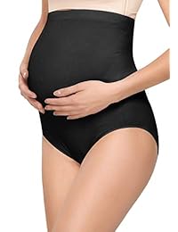 Sunnybuy - Bragas de maternidad de cintura alta, sin costuras, blandas y sin costuras