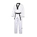adidas Champion II Taekwondo Dobok Uniform with Black V Neck