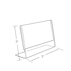 Azar Displays 112742 Horizontal Slanted, L-Shape