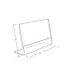 Azar Displays 112742 Horizontal Slanted, L-Shape 3-Inch Width by 2-Inch Height Acrylic Sign Holder, 10-Pack, Clear