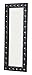 Kings Brand Furniture - Modern Upholstered Tufted Standing Floor Mirror, Black
