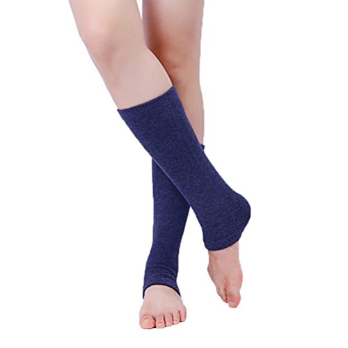 Hogor Knee Brace Sleeves Wool Compression Soft Elastic Breathable Knee Pads Support Leg Protection Guard for Fitness Running Weightlifting 1 Pair