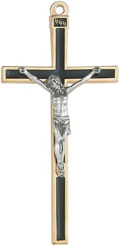 5" Crucifix W/Black Epoxy