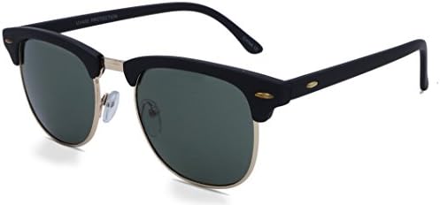 Designer Sunglasses Club Master Square Hipster (Black Forest Green)