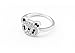 CHOP MALL Women's Korean Shiny Panda Full Diamond Ring