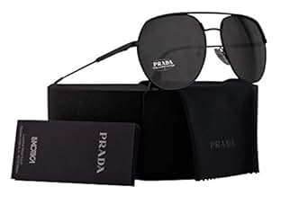 Prada PR55US Sunglasses Black w/Grey 57mm Lens 1AB5S0