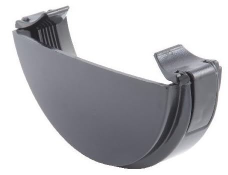 Hunter BR013W White 112MM Half Round External Stop End White