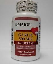 [3 PACK] ODORLESS GARLIC OIL EXTRACT 500MG 100 CT. SOFTGELS