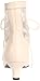 Funtasma by Pleaser Women's Dame-05/IV Ankle Boot,Ivory Polyurethane,7 M US