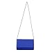 WALLYN'S Women Woven Leather Clutch Purses, Evening Bag Handbag Solid Color (Woven Blue)