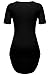 Meaneor Women's Sexy Short Sleeve Side Slit Party Beach Mini Dress Long Tshirts
