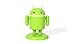 Andru Android Robot USB Cell Phone Travel Charger - Retail Packaging - Green