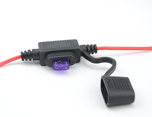 WGCD 5 PCS Ring Terminal Harness with Fused SAE 2 Pin Quick Disconnect Plug (5 PCS)