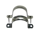 Amanaote Stainless Steel 2 Inches Diameter Tube Strap Tension Clip Pipe Clamp(Pack Of 8 Sets)