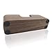 Wood Business Card Display Holder, Professional Brown Walnut Cards Case for Desk Desktop Single Compartment Wooden Name Card Stand for Tables Organizer Index Card Filing (2 Pack)