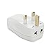 Yubi Power USA to UK Plug Adapter 3 in 1 Universal Travel Adapter with 2 Universal Outlets and 1 USB 2.1A Port - Built in Surge Protector and Light Indicator - Type G for UK, Hong Kong, and More!