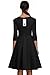 ACEVOG Audrey Hepburn Style 1950's 3 4 Sleeve Rockabilly Swing Evening Dress